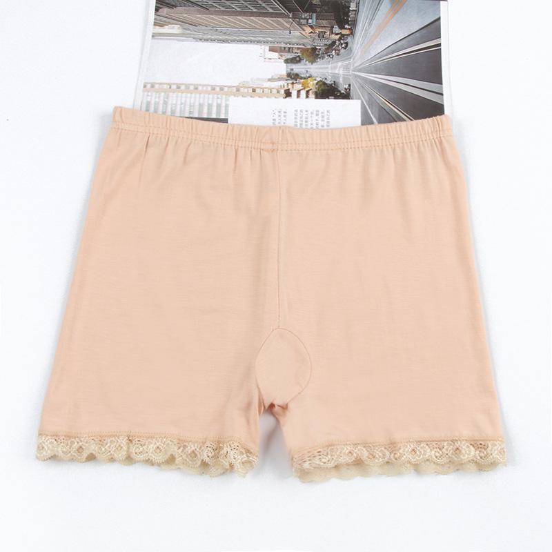 Весна Лето Женские Кружевные Модальные Защитные Шорты и Нижнее Белье Большого Размера