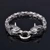 Classic Fashion Domineering Nordic Wolf Head Bracelet Men HipHop Rock Party Jewelry