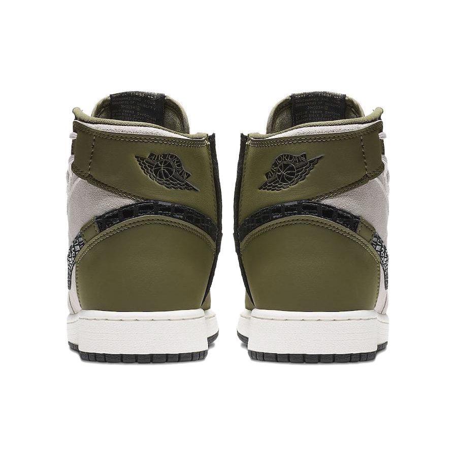 Jordan 1 Rebel XX Оливковый холст Лунная пыль Женский AR5599-300