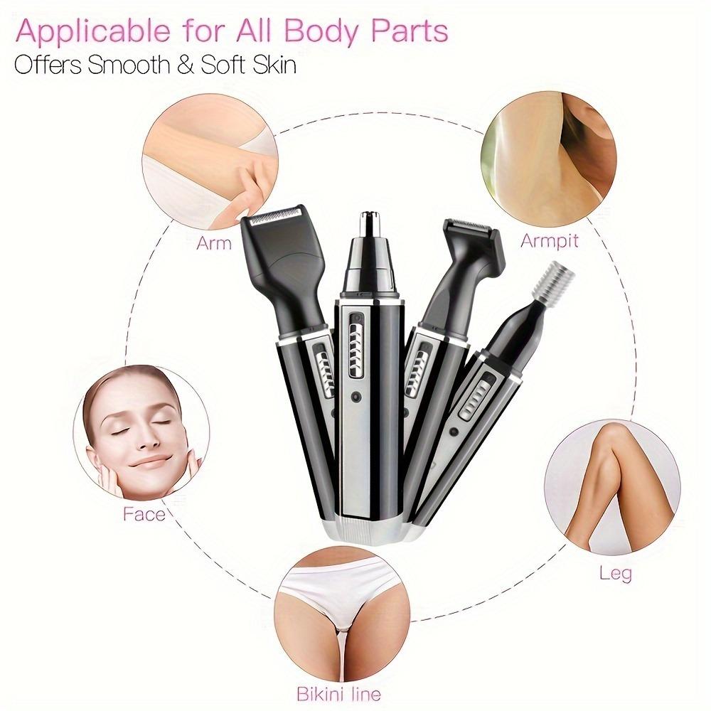 Профессиональный набор для стрижки мужских и женских волос - беспроводной триммер для ушей, носа и бровей с перезаряжаемым никелевым аккумулятором емкостью 400 мАч, зарядка через USB