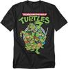 Подростки-мутанты черепашки-ниндзя TMNT Группа Унисекс Взрослая футболка Черная
