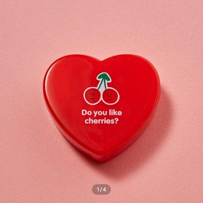 Футляр для линз Heart, красный