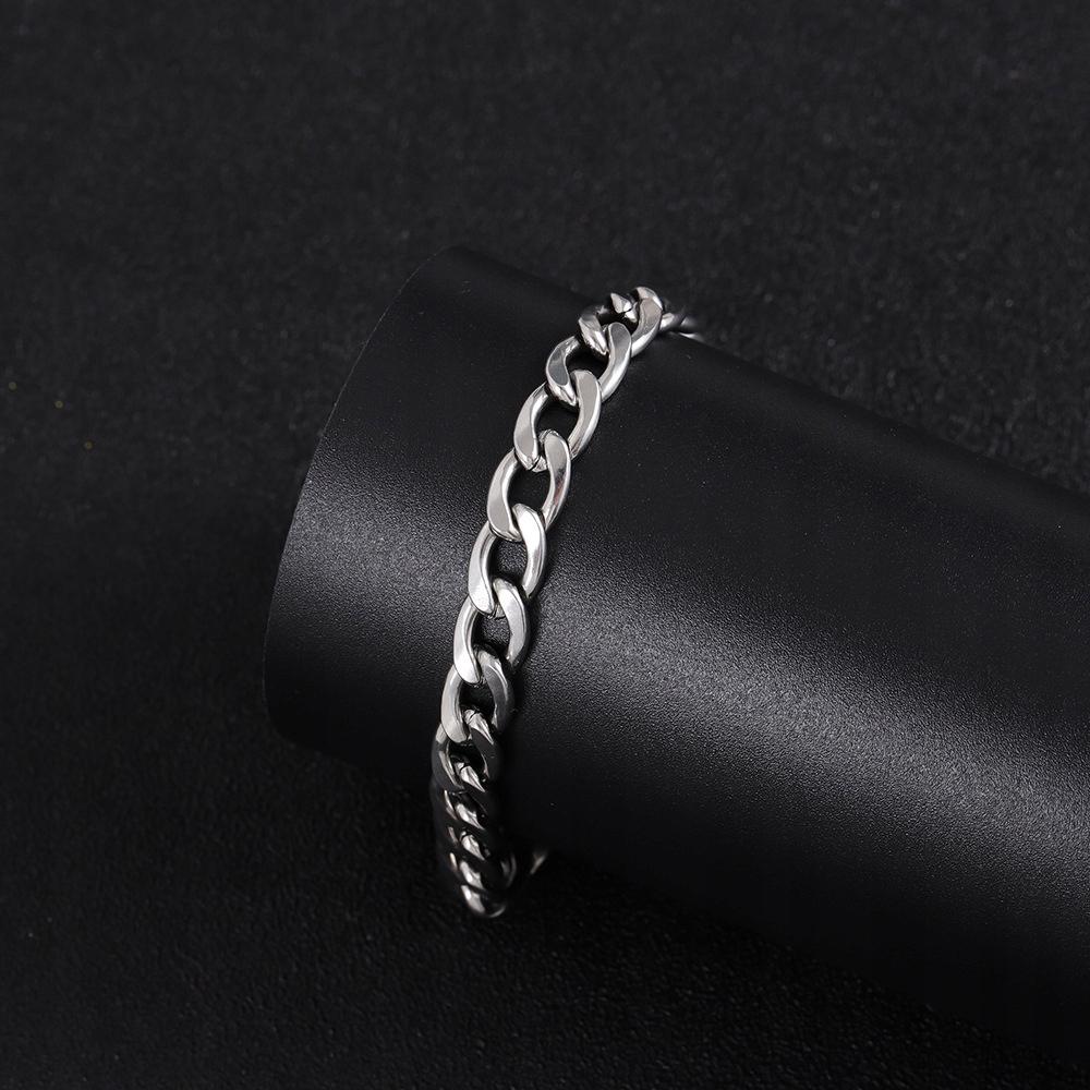 DIAMOND Silver Men' Bracelet 22cm Bracelet + FREE