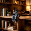 Small Wizard Figurine for Shelf 3D Printed Figurine, Sitter, Collectible Low-key High-end Art Desktop Ornament Bookshelves, Desks, TV Cabinets,
