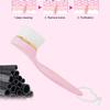 Long Handle Soft Manual Face Cleaning Brush Facial Care Massager Brush Pink