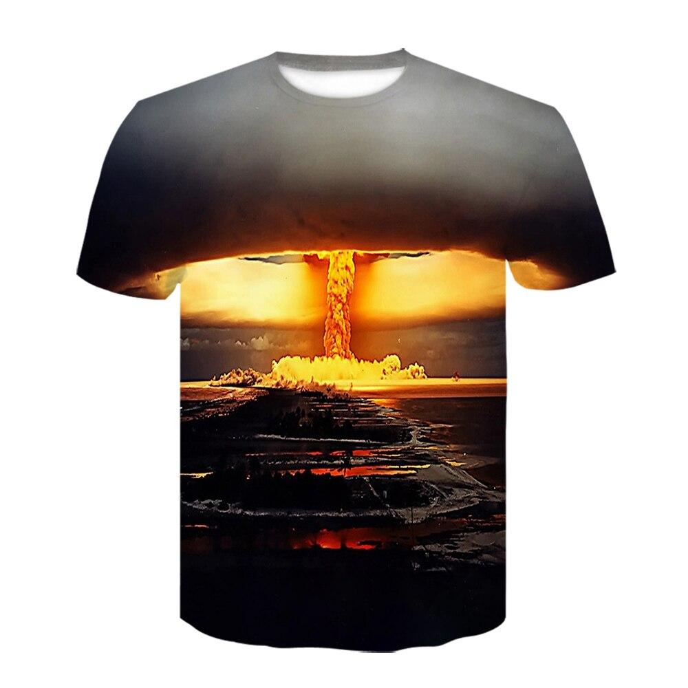 Funny T-shirts Psychedelic T Shirt Men Women Mushroom Anime T Shirt Geometric T-shirts 3d Print