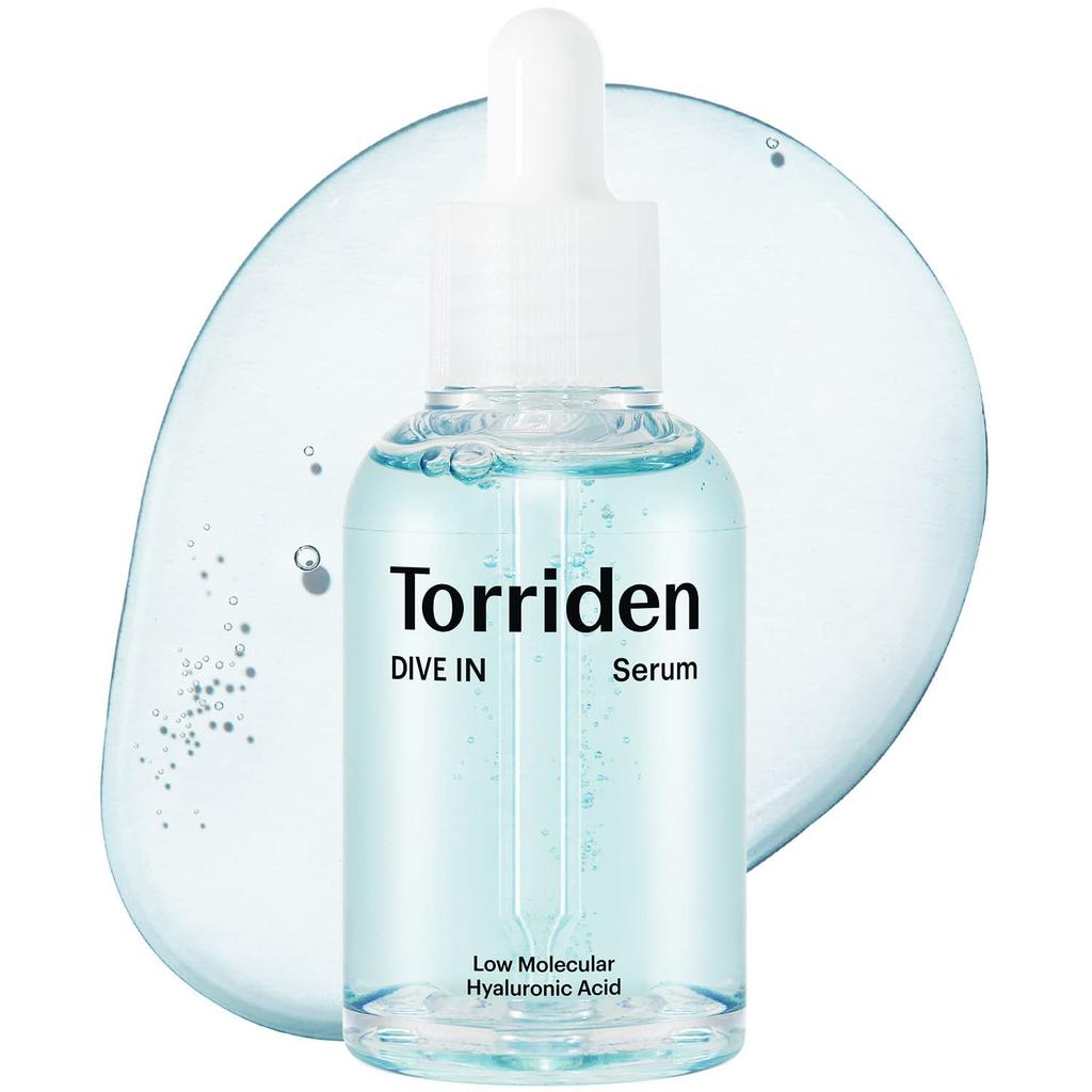 Torriden Dive-In Serum 50ml - Official Low-Molecular Hyaluronic Acid Essence Booster for Moisturizing, Dry & Sensitive Skin Korean Skincare