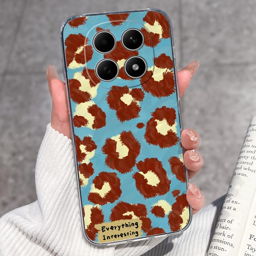 For Redmi Note 15 14 13 Pro Plus 5 5A 4 4X Phone Case Chinese Style Red-Crowned Crane Patterns Transparent TPU Shockproof Casing For Redmi Soft Covers