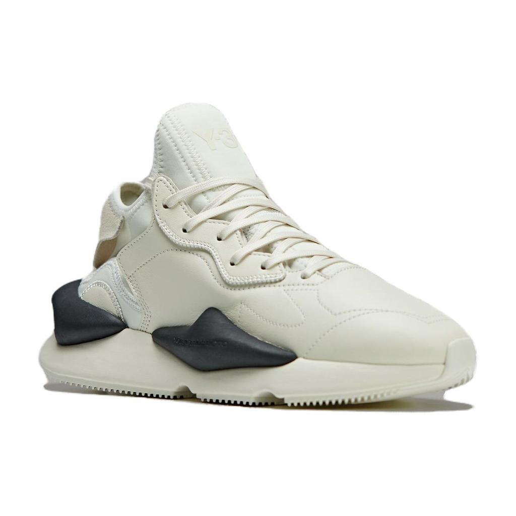 adidas Y-3 Kaiwa кремово-черные унисекс-кеды кремово-белые с оттенком белого IG4057