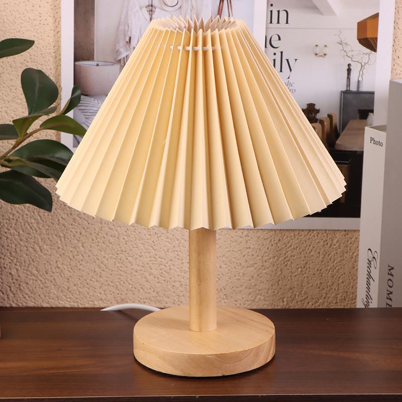 1Pc Ceiling Decor Fabric Pleated Lampshade Modern Washable Table Lamp Cover Diy Retro Chandelier Cloth Cover Living Dining Room
