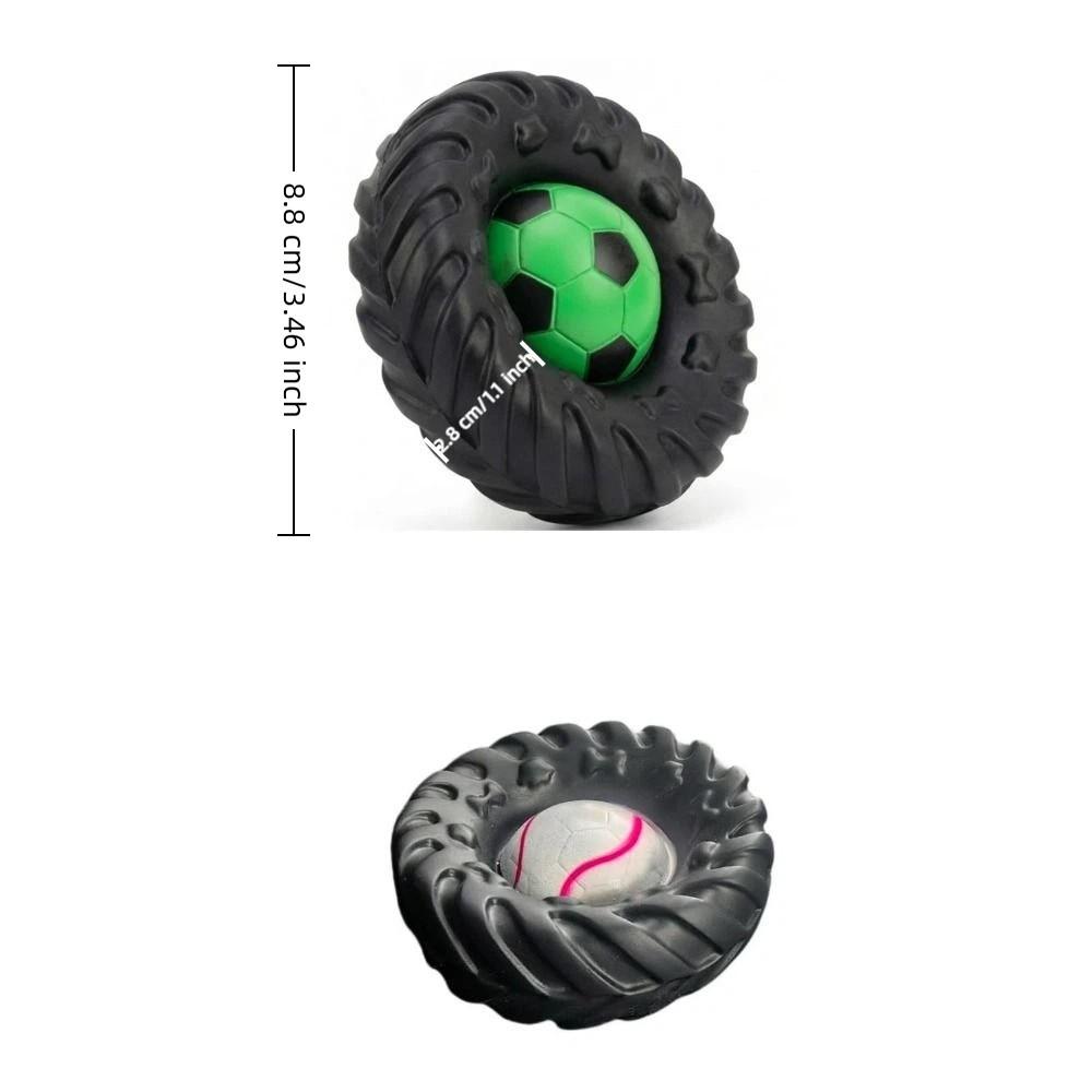 Elasticity Interactive Dog Toy Squeak Sound Dog Chew Wheel Toy Creative Molar Toys Indoor Play
