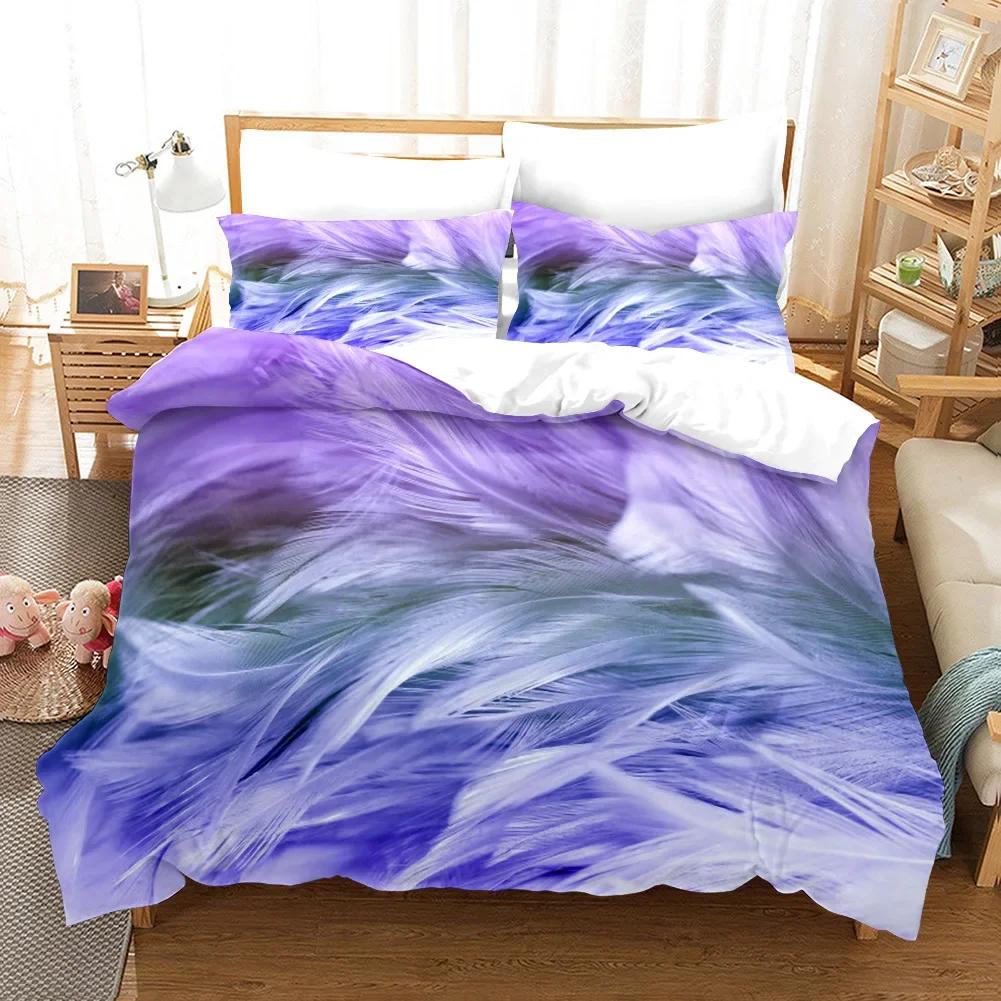 Новые комплекты пододеяльников Feather Soft для взрослых Западный комплект постельного белья Высококачественный Премиум Египетский Хлопок House De Couete Постельное белье 2/3 шт.
