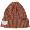 Mizuno Шапка Breath Thermo Outdoor Cable Knit Brown B2JWC530, Материал с теплогенерацией, Меланж,