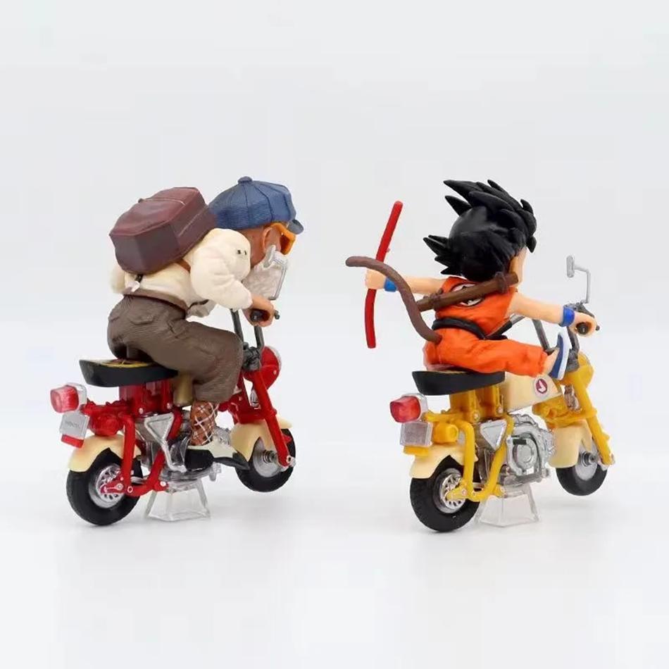 Аниме Фигурка Dragon Ball Z Сон Гоку Мастер Роши Локомотивы ПВХ Экшен Каме Сеннин Мотоциклы Игрушки для Детей Коллекционер
