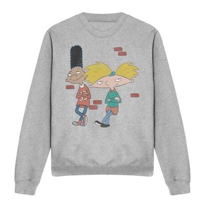 Привет, Арнольд! Толстовка унисекс для взрослых Leaning Arnold & Gerald