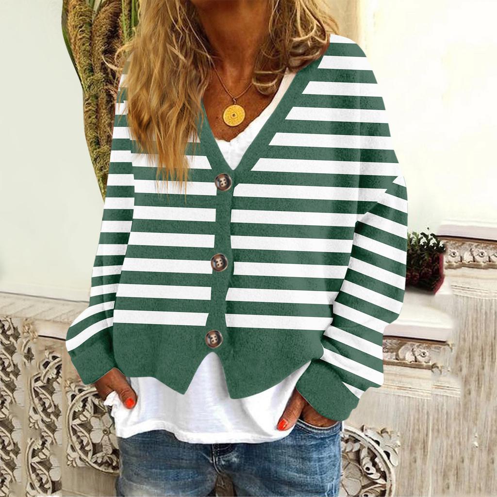 Women's Fashion Long Sleeve Christmas Snowman Snowflake Print Jacket Cardigan