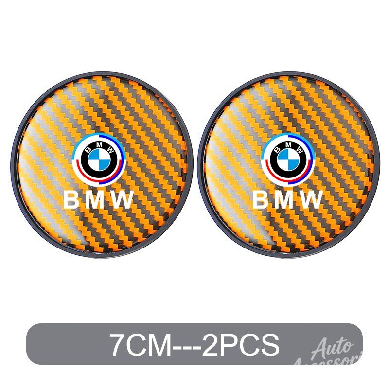 Non-slip Car Water Coaster Cup Carbon Fiber PVC Coaster Mat Accessories For BMW E46 E90 E60 F10 E39 F30 E36 F20 E87 E90 E70 E91