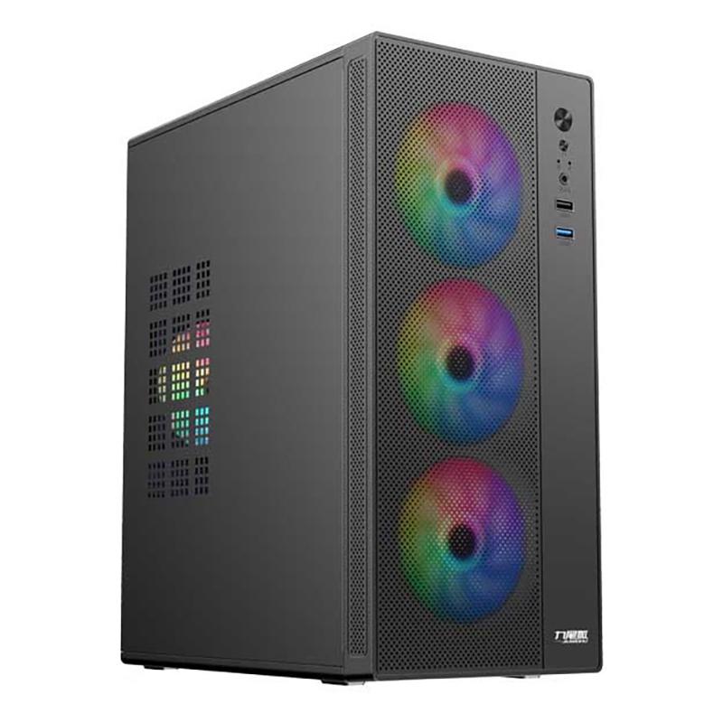 Mini Desktop Pc Case Computer Tower For Micro-Atx/Itx Motherboard 250Mm Gpu Graphic Card Length 9Cm Air Cooling Fans Ssd+Hdd