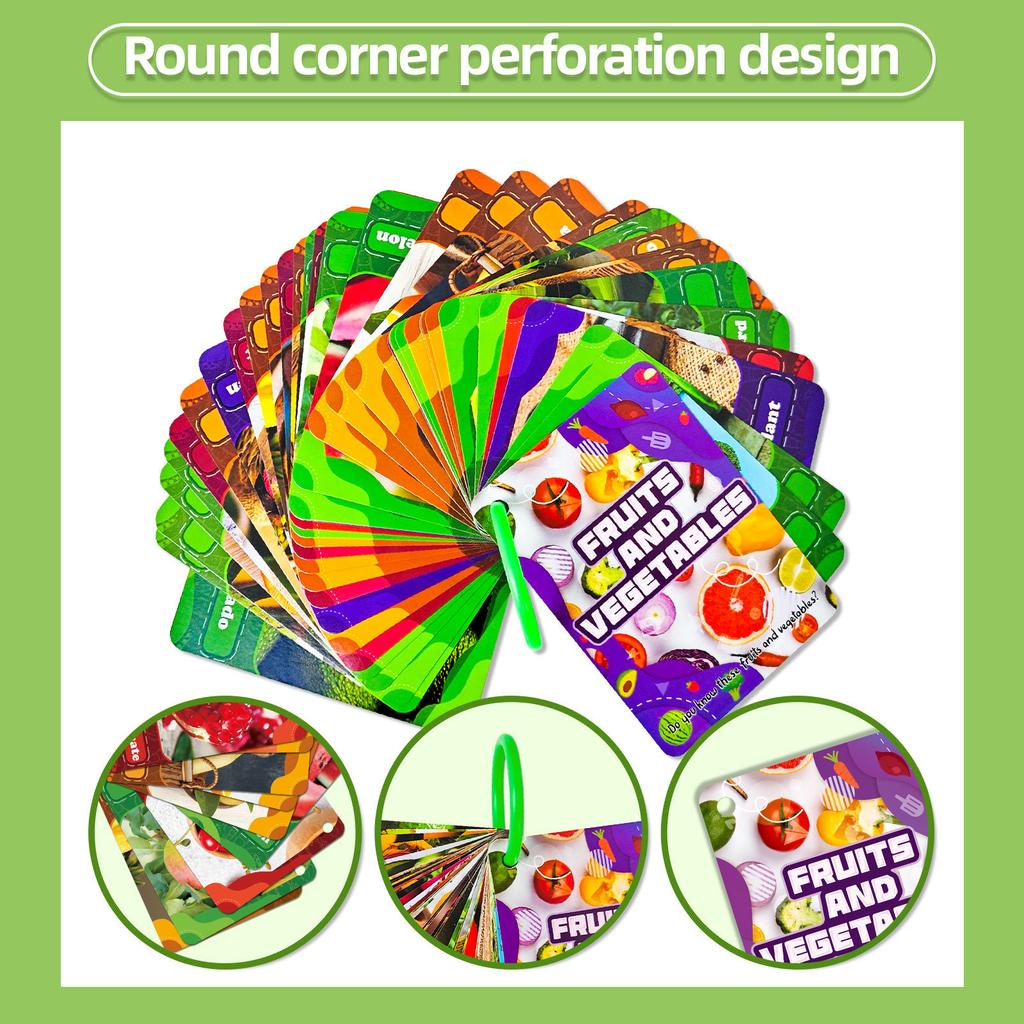45 Реалистичных карточек с фруктами и овощами, Детское познание, Раннее развитие детей, Пазл, Просвещающая образовательная карточка