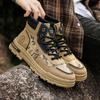 2 Colors Men's Mountaineering Shoes Sneakers Fall and Winter Mountaineering Waterproof Mountaineers Men's Outdoor Work Shoes