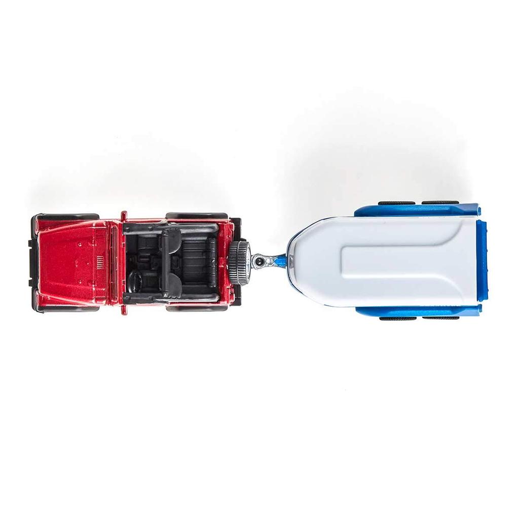 BorneLund SIKU Jeep with Horse Trailer SK1651