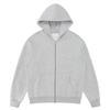 LVLV Custom | Американская толстовка на молнии из флиса 350 г, с начесом, широкого кроя, с вышитым логотипом и принтом