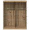 LED Sideboard Artisan Oak 81 x 37 x 100 cm Engineered Wood