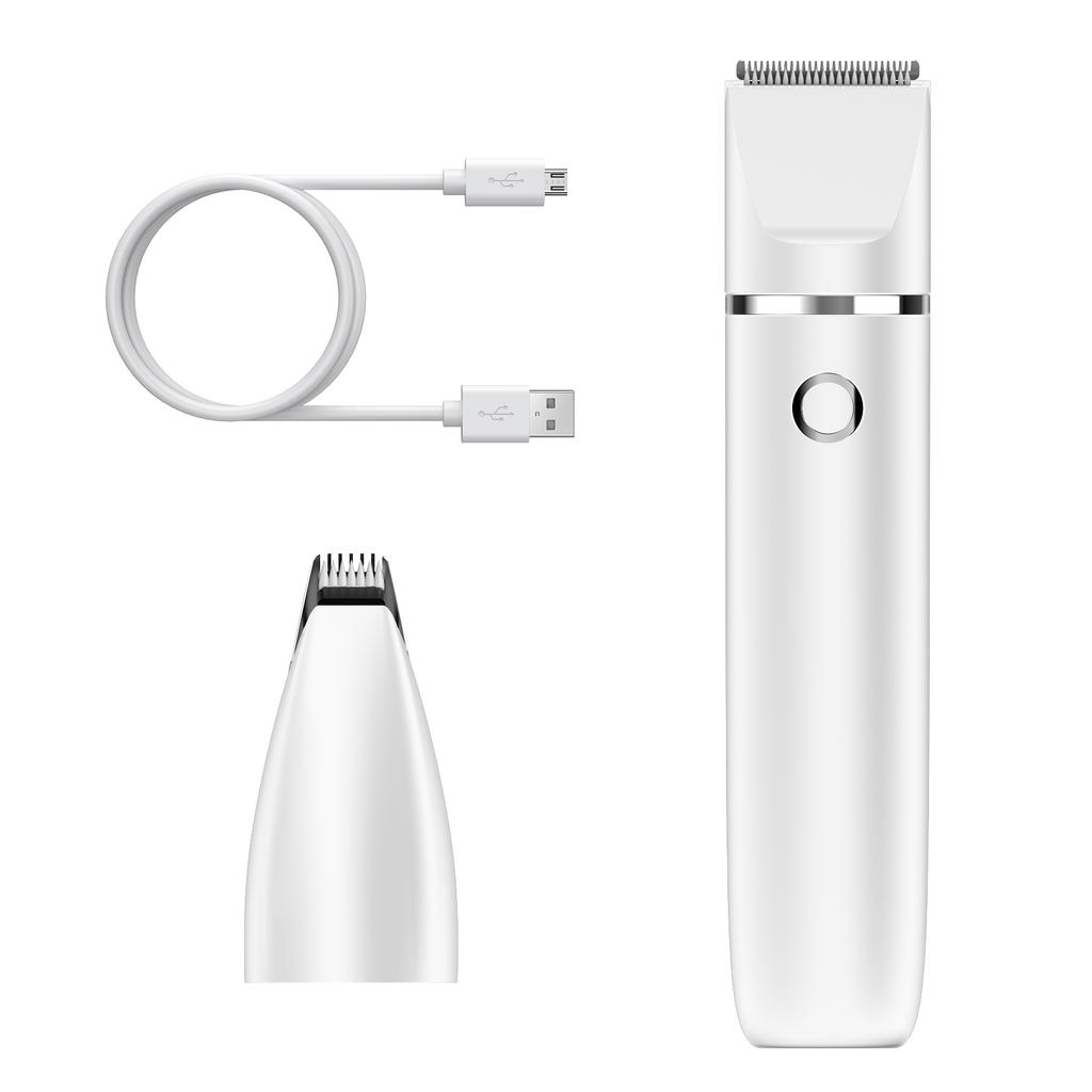 Silent Dog Clippers 2 IN 1 Electric Dog Trimmer Dog Grooming Kit with 2 Clipping Heads Rechargeable Hair Trimmer for Cats P