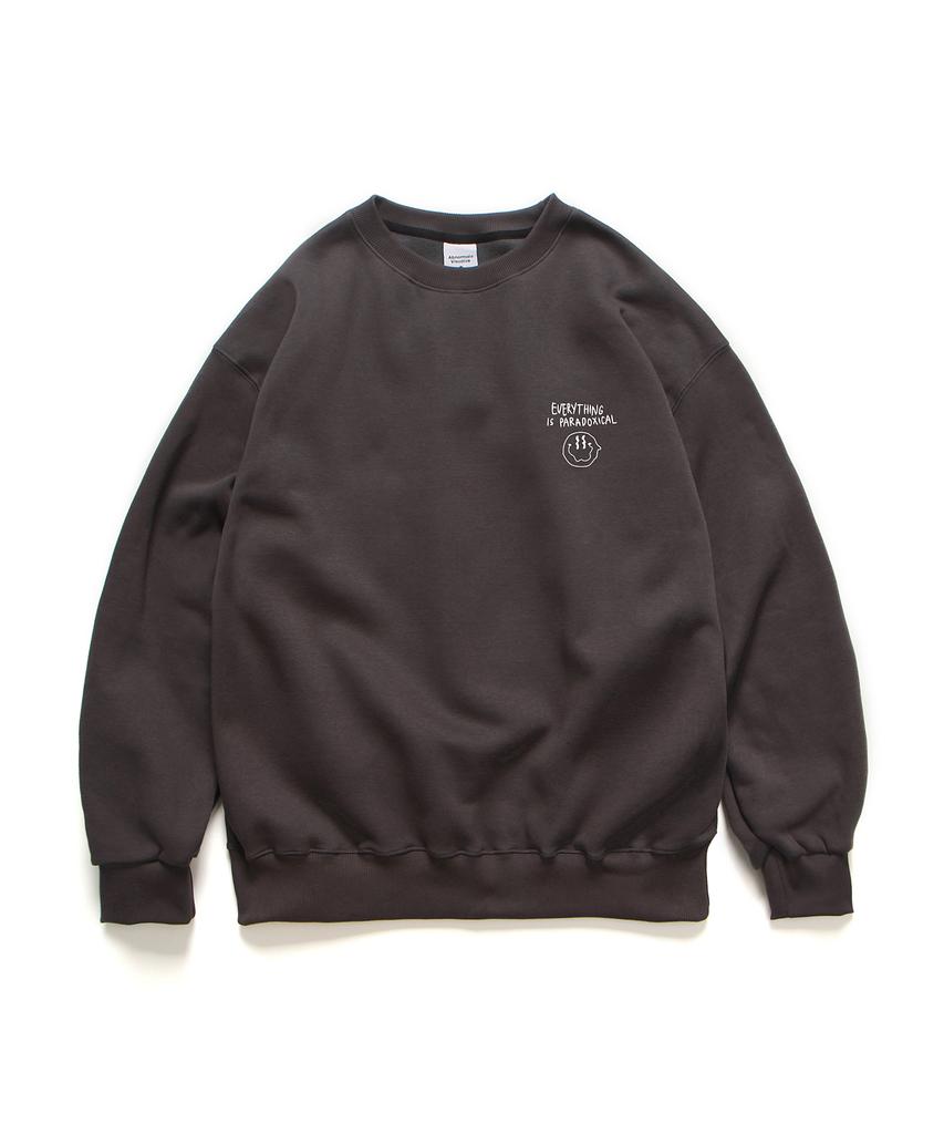 ABNORMALTHING Smile Crewneck Light Grey