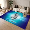 Custom Rug Juventus FC Pattern Print Name Text Soft Non‑Slip Floor Carpet for Home Indoor Decoration