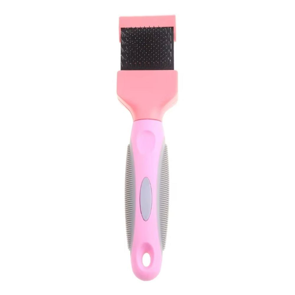 Stainless Steel Pet Hair Brush Double Sided Pet Hair Cleaning Comb Pet Hair Detangling Comb Cats