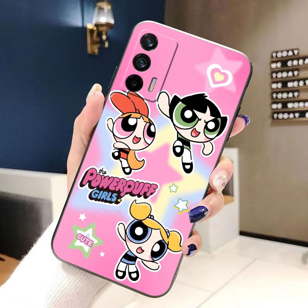 Чехол P-Powerpuff Girls для Realme C11 C15 C20 C21 C21Y C30 C30S C33 C35 C55 C53 C63 C65 GT NEO 2 NARZO 50 X50 Чехол Funda