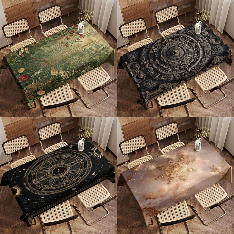 Floral Tablecloth Pattern Restaurant Kitchen Tablecloth Living Room Home Decoration Rectangular Party Decoration