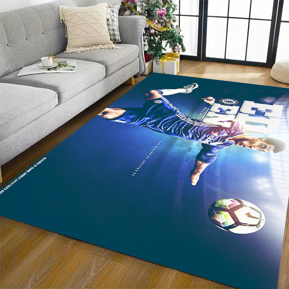 Soccer Player Action Carpet Perfect for Entryway Bedrooms Hallway Outdoor Antislip Carpet Decorate Offices Luxury Gift for Birthday, Christmas, Weddin