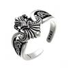 Adjustable Anchor Ring Men Women Punk Hip Hop Vintage Finger Stylish Geometric Jewelry Accessory