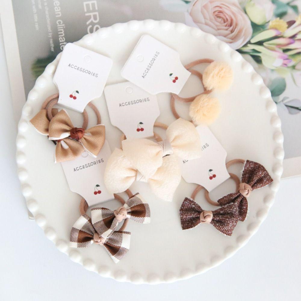 10 шт. милые резинки для волос бант детские резинки для волос для девочек эластичная резинка