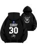 Худи Warriors 2025 Карри #30 - Утолщенный Велюровый Спортивный Топ для Баскетбола