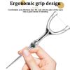 Stainless Steel Toothpicks Handle Tooth Flossing Reusable Toothpicks Portable Toothpick Floss Teeth Cleaner Oral Cleaning Tools