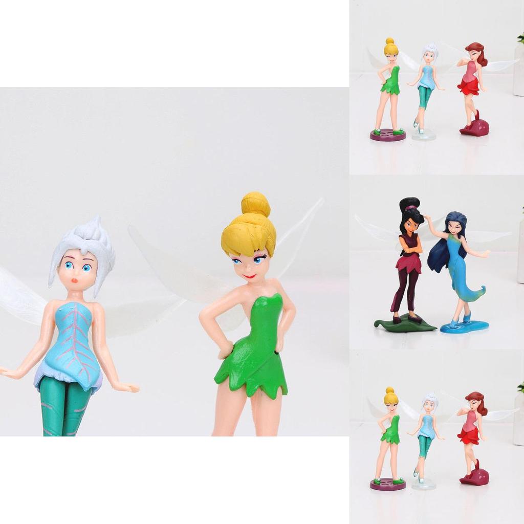 Очаровательный набор из 7 фигурок феи Динь-Динь Tinkerbell Для детей С подставками