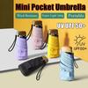 Mini Capsule Umbrella Small Pocket Rain Umbrella Vinyl Folding UV Ultraviolet Protection Ultra Light Dual Use Umbrella New