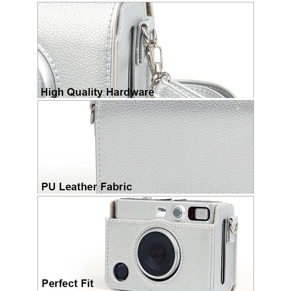 Противоударный чехол для камеры мгновенного действия, защитный чехол с регулируемым ремешком для Fujifilm Instax mini EVO