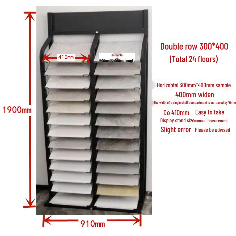 Multifunctional Vertical Display Rack for Kitchen Cabinet, Tile, and Glass Stone Samples