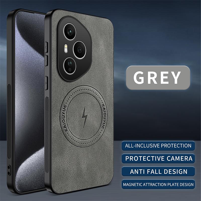 Для чехла Huawei Honor 400 Pro Роскошный чехол-накладка из искусственной кожи с магнитной поддержкой Magsafe Защитный чехол-накладка для Honor 400 200 Lite