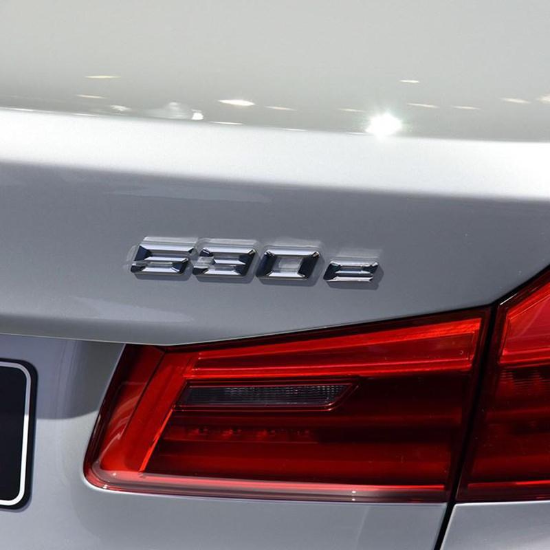 Car Trunk Chrome Letters Badge Emblem Decals Sticker For BMW 5 Series 520e 525e 528e 530e 540e 545e 550e E39 E60 E61 F10 F11 G30