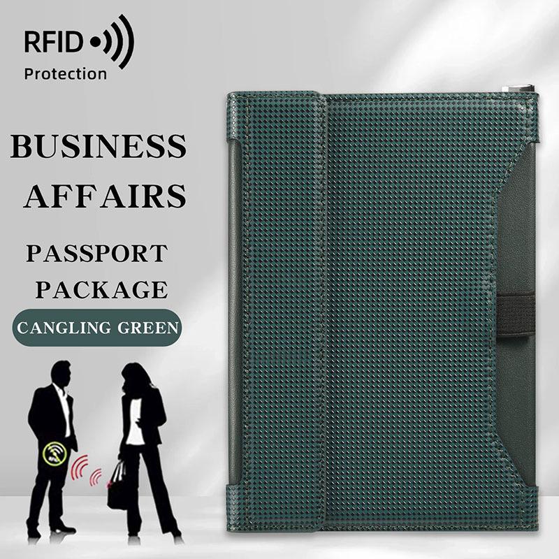 Антикражная дорожная сумка-паспортница с RFID - Большая вместимость, Модная, Многофункциональный держатель и Защитный чехол