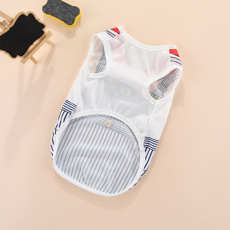 Thin Spring Puppy Dog Vest Teddy Cat Pet Clothes Cat Summer Magic Fight Small Puppy Bigbear Summer Clothes