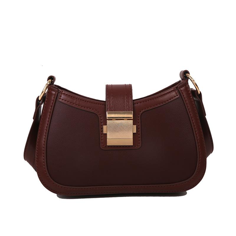 Осень и зима ретро маленькая сумка 2025 новая простая женская сумка повседневная сумка-мессенджер текстурная на плечо подмышку квадратная сумка