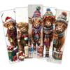 32pcs, Highland Cow Bookmarks, suitable for back-to-school season, Christmas, Halloween, teachers, readers, and birthdays.