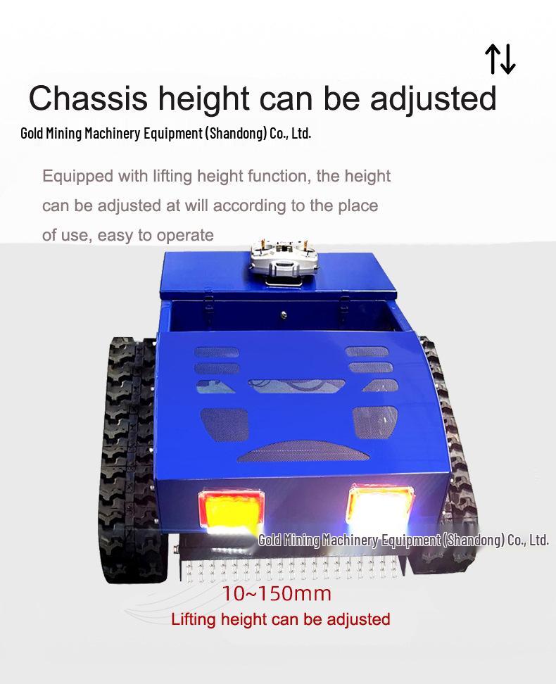 Electric Self-Propelled Smart Crawler Lawn Mower with Lithium Battery and Mulching Function