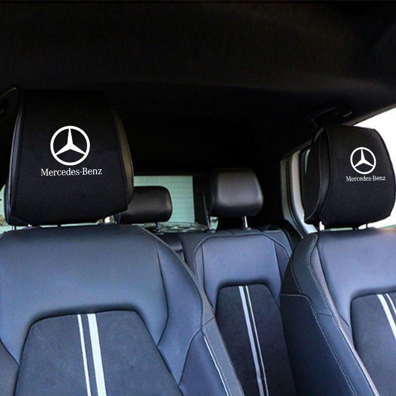 Car Seat Headrest Pillowcase Anti-Dirty Protective Cover For Mercedes Benz W203 W204 W205 W206 W212 CLK GLA B C E S Accessories HM9